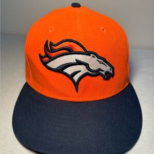 Denver Broncos NFL New Era 59Fifty Cap Hat Mens Size 6 7/8 Fitted Orange…